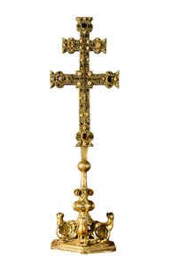 "Signum crucis" kors af Templarordenen Ponferrada (Spanien) af Spanish School