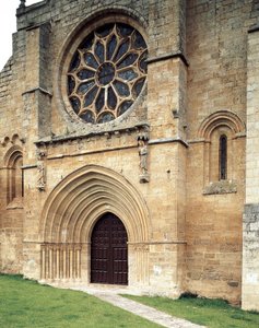 Collegiate Church of Santa Maria del Manzano, Castrojeriz, Burgos, Spanien af Spanish School