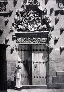 Dør til Casa de las Conchas, Salamanca af Spanish School