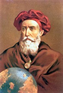 IND 123 0784502/2 Vasco da Gama (ca. 1469-1525) portugisisk navigatør af Spanish School