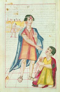 Illustration af en Quipu fra 