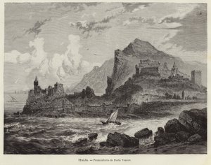 Italien - Forbjerget Portovenere af Spanish School