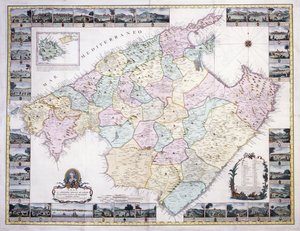 Kort over øen Mallorca, 1785