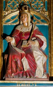 Portræt af Isabella I, kaldet den katolske (1451-1504) af Spanish School