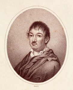 Portræt af Leandro Fernandez de Moratin (1760-1828), spansk forfatter. Gravering 1800-tallet. Nationalbiblioteket i Madrid. af Spanish School