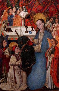 Præsentation af kasubelen til St. Ildefonso af Jomfru Maria af Spanish School