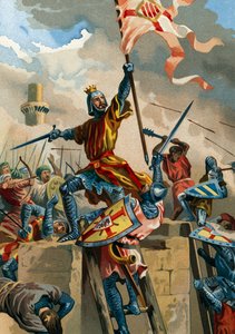 Ramon Berenguer IV, greve af Barcelona, erobrede Tortosa fra muslimerne i 1148 af Spanish School