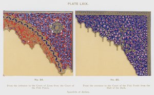 Spandrils of Arches (farve litho) af Spanish School