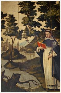 St. Dominic holder liljen, 1600-tallet af Spanish School
