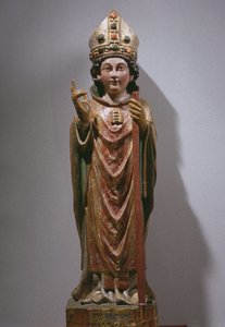 St. Martin af Tours, slutningen af det 14. århundrede-begyndelsen af det 15. århundrede (malet og forgyldt træ)