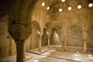 Dampbad i de arabiske bade, Granada (foto) af Spanish School