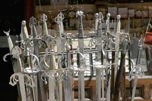 Sværd lavet af Toledo Steel (stål) af Spanish School