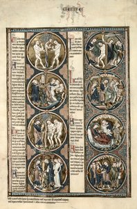 Toledo Bible Moralisee f.7v af Spanish School