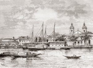 Havnen i Manaus, Amazonas-staten, det nordlige Brasilien af Spanish School