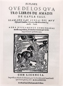 Titelblad for Amadis de Gaula, 1588 af Spanish School
