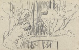 Cave of the Golden Calf: Studie af et træhus med primitive mennesker af Spencer Frederick Gore