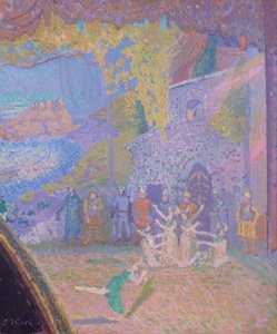 The Dance of the Spirit of Ireland, Alhambra Music Hall, 1910 af Spencer Frederick Gore