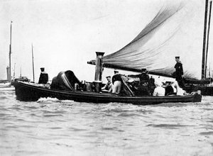 En kongelig og kejserlig fest i Cowes, 1910.