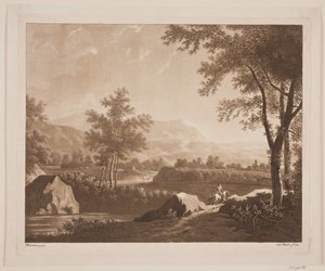 Landskab med en rytter