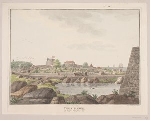 Christiansø. Set fra vestsiden af Søren L. Lange