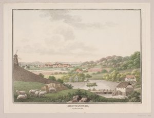 Christiansfeld, fra den østlige side