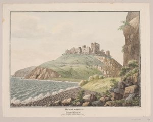 Hammershus på Bornholm. Set fra sydsiden af Søren L. Lange