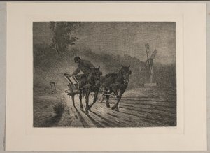 Arbejdsvogn. Aften af Søren Lund