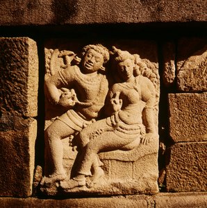 Aflastning af et Mithuna-par i Isurumuniya af Sri Lankan School