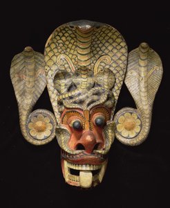 Sri Lankas maske (malet træ)