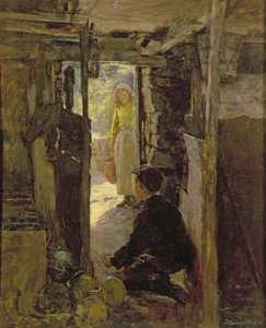 Ved hyttedøren af Stanhope Alexander Forbes