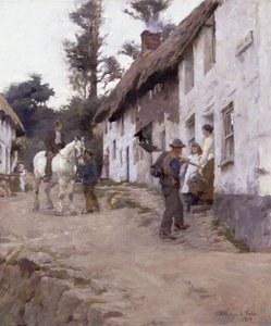 Aften - Arbejderne vender tilbage af Stanhope Alexander Forbes