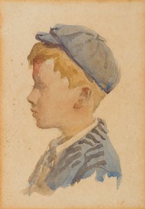 Portræt af Alec, ca. 1904 (akvarel på papir) af Stanhope Alexander Forbes