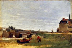 Landskab med bro, begyndelsen af 1870
