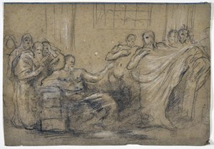 Ancient Scene Study (tegning) af Stanislas Torrents y de Amat