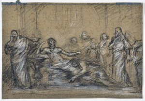 Ancient Scene Study (tegning) af Stanislas Torrents y de Amat