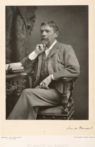 George du Maurier (1834-96), kunstner, tegner og romanforfatter, portrætfoto