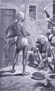 Det sorte hul i Calcutta (1866-1928) (litho)