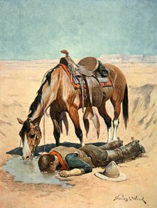 Vandhullet (akvarel på papir) af Stanley L. Wood