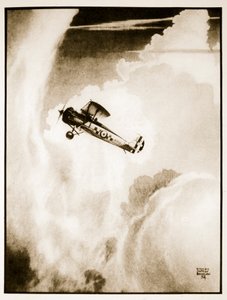Mødte. flight, illustration fra 