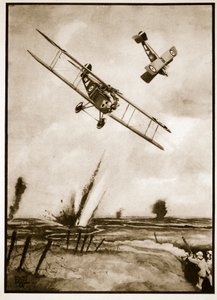 Trench Strafing, illustration fra 