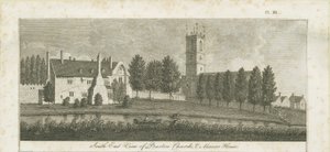 Burton-upon-Trent Abbey: gravering, nd [c 1795] (tryk) af Stebbing Shaw