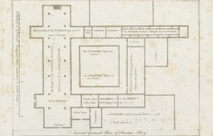 Burton-upon-Trent Abbey: gravering, nd [c 1795] (tryk) af Stebbing Shaw