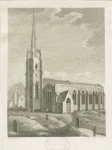 Clifton Campville Church: gravering, nd [c 1790] (tryk) af Stebbing Shaw