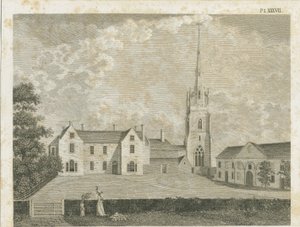 Clifton Campville Church: gravering, nd [c 1790] af Stebbing Shaw