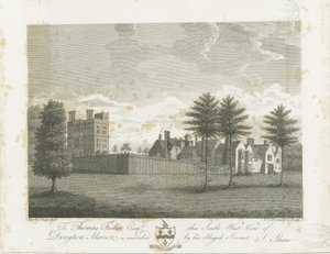 Drayton Bassett - "Drayton Manor": engraving, nd [1795] dani af Stebbing Shaw