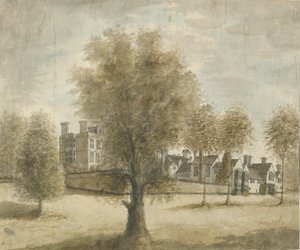 Drayton Bassett - "Drayton Manor": vandfarvemaleri, nd [1789-1793]