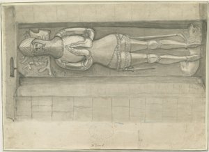 Elford Church: sepia tegning, nd [1762-1802] (tegning) af Stebbing Shaw