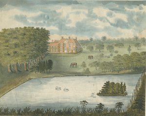 Freeford Hall: water color painting, nd [1762-1802] dani af Stebbing Shaw