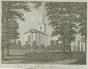 Great Barr Chapel: engraving, nd [1762-1802] dani af Stebbing Shaw