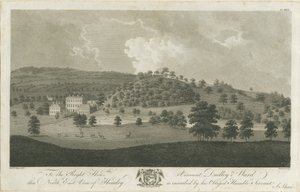 Himley Hall: gravering, nd [1762-1798] af Stebbing Shaw